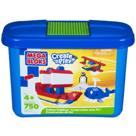 MEGA BLOKS 295 non  BẢN DỰNG KHÔNG GIỚI HẠN bộ đồ chơi xếp lắp ráp ghép mô hình Creator ENDLESS BUILDING! Sáng Tạo 750 khối