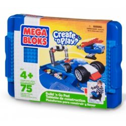 MEGA BLOKS 297 non  BUILD'N GO PAD (CẬU BÉ) bộ đồ chơi xếp lắp ráp ghép mô hình Creator BUILD 'N GO PAD (BOYS) Sáng Tạo 75 khối
