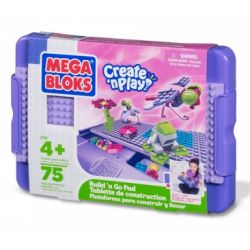 MEGA BLOKS 298 non  BUILD'N GO PAD (CÔ GÁI) bộ đồ chơi xếp lắp ráp ghép mô hình  BUILD ’N GO PAD (GIRLS) Các Bạn Gái 75 khối