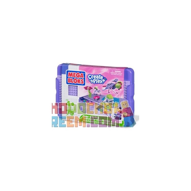 MEGA BLOKS 298 non  BUILD'N GO PAD (CÔ GÁI) bộ đồ chơi xếp lắp ráp ghép mô hình  BUILD ’N GO PAD (GIRLS) Các Bạn Gái 75 khối