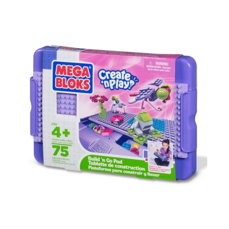 MEGA BLOKS 298 non  BUILD'N GO PAD (CÔ GÁI) bộ đồ chơi xếp lắp ráp ghép mô hình  BUILD ’N GO PAD (GIRLS) Các Bạn Gái 75 khối