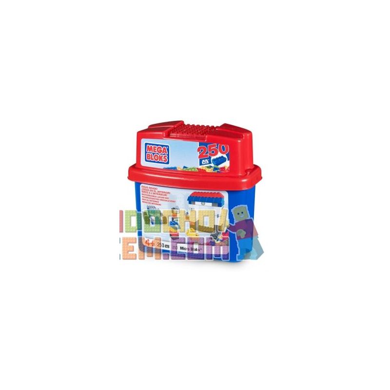 MEGA BLOKS 253 non  250 THÙNG MICRO bộ đồ chơi xếp lắp ráp ghép mô hình Creator MICRO BLOKS TUB 250 PIECES Sáng Tạo 250 khối