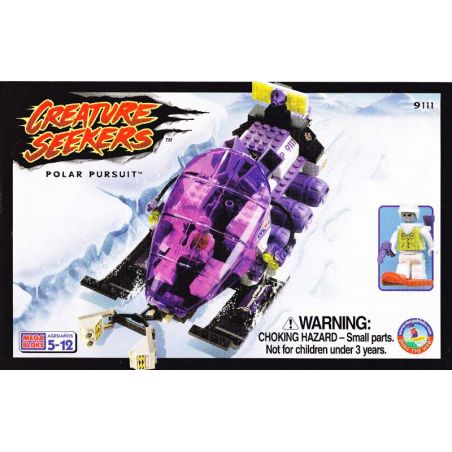 MEGA BLOKS 9111 non  SĂN ĐUỔI ĐỊA CỰC bộ đồ chơi xếp lắp ráp ghép mô hình City POLAR PURSUIT Thành Phố 200 khối