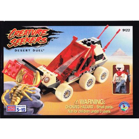 MEGA BLOKS 9122 non  ĐẤU TRÊN SA MẠC bộ đồ chơi xếp lắp ráp ghép mô hình DESERT DUEL 75 khối