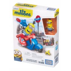 MEGA BLOKS CNF52 non  THOÁT XE MÁY BÁNH NHỎ bộ đồ chơi xếp lắp ráp ghép mô hình Motorcycle Motorbike SCOOTER ESCAPE Xe Hai Bánh 38 khối