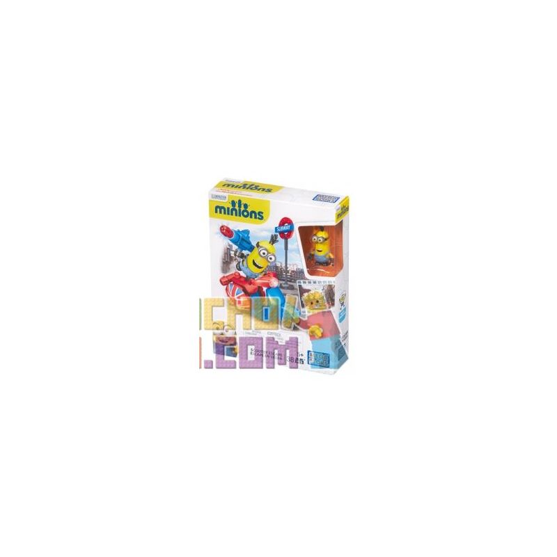 MEGA BLOKS CNF52 non  THOÁT XE MÁY BÁNH NHỎ bộ đồ chơi xếp lắp ráp ghép mô hình Motorcycle Motorbike SCOOTER ESCAPE Xe Hai Bánh 38 khối