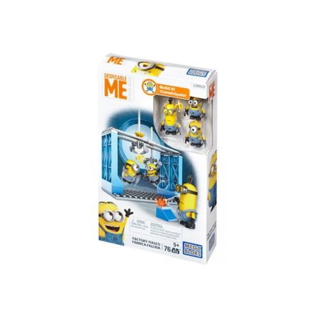 MEGA BLOKS DKX76 non  NHÀ MÁY HỖN HỢP bộ đồ chơi xếp lắp ráp ghép mô hình Factory FACTORY FIASCO 76 khối