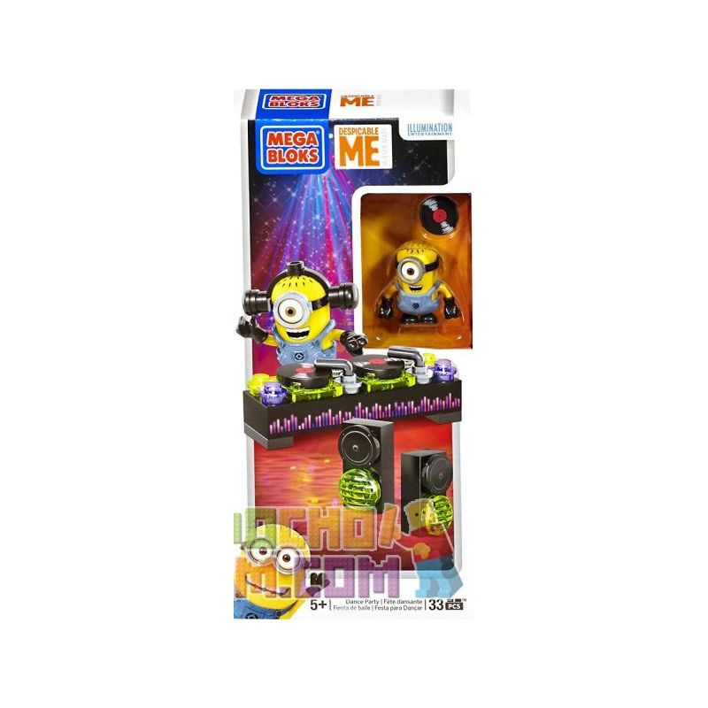 MEGA BLOKS 94808 non  DẠ HỘI bộ đồ chơi xếp lắp ráp ghép mô hình Movie & Game DANCE PARTY Phim Và Trò Chơi 33 khối