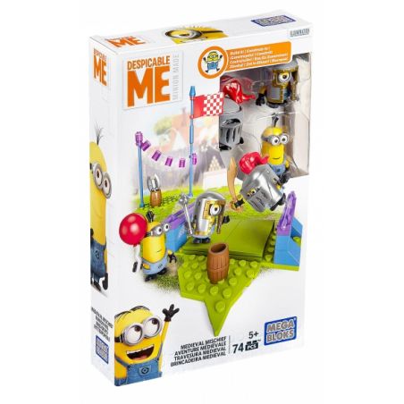 MEGA BLOKS DKX75 DPG69 non  TRÒ ĐÙA THỜI TRUNG CỔ bộ đồ chơi xếp lắp ráp ghép mô hình Movie & Game MEDIEVAL MISCHIEF Phim Và Trò Chơi 74 khối