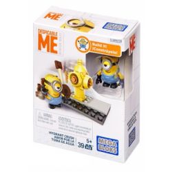 MEGA BLOKS DPG67 non  PHÁ HỦY VÒI CHỮA CHÁY bộ đồ chơi xếp lắp ráp ghép mô hình Fire Rescure HYDRANT CRUSH Cứu Hỏa 39 khối