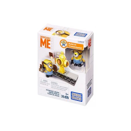 MEGA BLOKS DPG67 non  PHÁ HỦY VÒI CHỮA CHÁY bộ đồ chơi xếp lắp ráp ghép mô hình Fire Rescure HYDRANT CRUSH Cứu Hỏa 39 khối