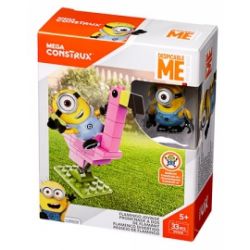 MEGA BLOKS DYD30 non  NGỌN LỬA GIÓ. bộ đồ chơi xếp lắp ráp ghép mô hình Movie & Game FLAMINGO JOYRIDE Phim Và Trò Chơi 33 khối