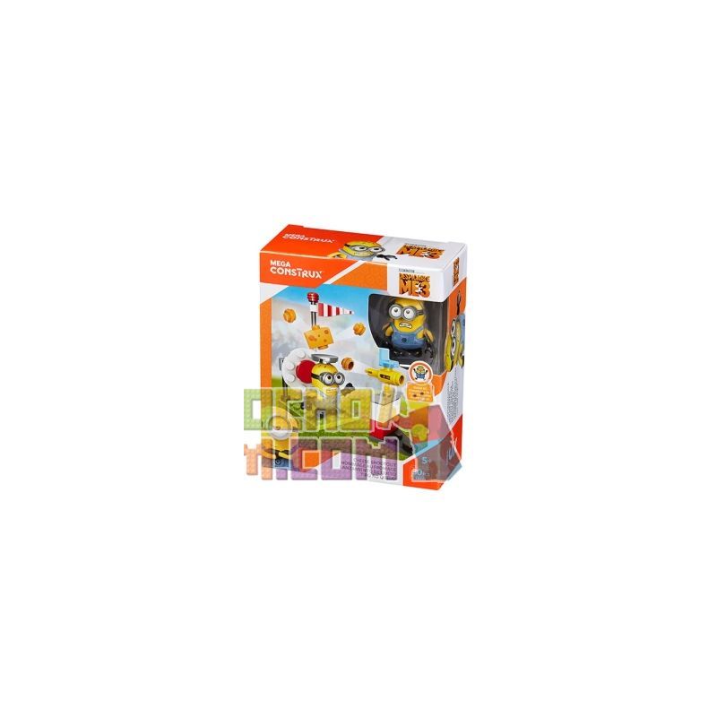 MEGA BLOKS FDX73 non  ĐÁ LUÂN LƯU PHO MÁT bộ đồ chơi xếp lắp ráp ghép mô hình Movie & Game CHEESE SHOOTOUT Phim Và Trò Chơi 30 khối