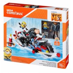 MEGA BLOKS FDX82 non  MÔ TÔ NƯỚC CỦA GRU bộ đồ chơi xếp lắp ráp ghép mô hình Motorcycle Motorbike GRU’S WATER MOTORBIKE Xe Hai Bánh 186 khối