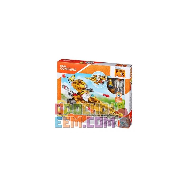 MEGA BLOKS FDX84 non  XE BIẾN HÌNH CỦA DRU bộ đồ chơi xếp lắp ráp ghép mô hình Movie & Game DRU’S TRANSFORMING CAR Phim Và Trò Chơi 286 khối