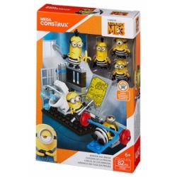 MEGA BLOKS FFJ32 non  TAY SAI THOÁT KHỎI NHÀ TÙ bộ đồ chơi xếp lắp ráp ghép mô hình Movie & Game MINIONS JAIL BREAK Phim Và Trò Chơi 82 khối