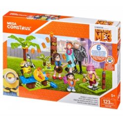 MEGA BLOKS FHY38 non  BỮA TIỆC HAWAII GIA ĐÌNH bộ đồ chơi xếp lắp ráp ghép mô hình Movie & Game FAMILY LUAU PARTY Phim Và Trò Chơi 123 khối