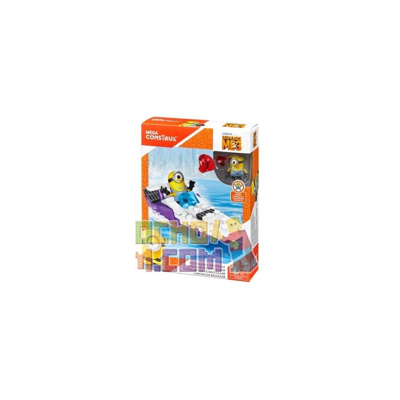 MEGA BLOKS FLG00 non  TÀU CAO TỐC Ở BALTHAZAR bộ đồ chơi xếp lắp ráp ghép mô hình Movie & Game BALTHAZAR’S SPEEDBOAT Phim Và Trò Chơi 67 khối