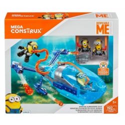 MEGA BLOKS FND06 non  TÀU NGẦM MINIONS bộ đồ chơi xếp lắp ráp ghép mô hình Movie & Game MINIONS SUBMARINE DIVE Phim Và Trò Chơi 192 khối