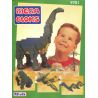 MEGA BLOKS 9701 non  BRONTOSAURUS. bộ đồ chơi xếp lắp ráp ghép mô hình 740 khối
