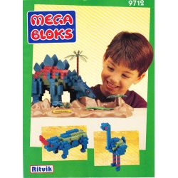MEGA BLOKS 9712 non  JIANLONG. bộ đồ chơi xếp lắp ráp ghép mô hình STEGOSAURUS 415 khối