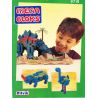 MEGA BLOKS 9712 non  JIANLONG. bộ đồ chơi xếp lắp ráp ghép mô hình STEGOSAURUS 415 khối