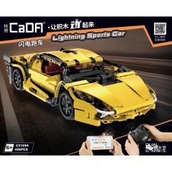 DOUBLEE CADA C51055 51055 non  XE THỂ THAO TIA CHỚP bộ đồ chơi xếp lắp ráp ghép mô hình  LIGHTNING SPORTS CAR Kỹ Thuật Công Nghệ Cao Mô Hình Phương Tiện 456 khối