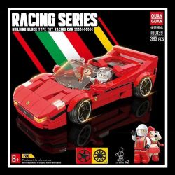 QuanGuan 100139 Quan Guan 100139 non  FERRARI F50. bộ đồ chơi xếp lắp ráp ghép mô hình Speed Champions Racing Cars Đua Xe Công Thức 363 khối