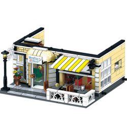 ZHEGAO QL0940 0940 non  KHÁCH SẠN VƯỜN bộ đồ chơi xếp lắp ráp ghép mô hình Creator Expert STREET VIEW Chuyên Gia Sáng Tạo 1316 khối