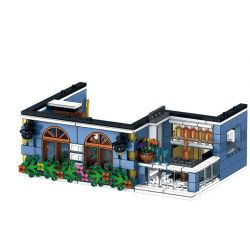 ZHEGAO QL0940 0940 non  KHÁCH SẠN VƯỜN bộ đồ chơi xếp lắp ráp ghép mô hình Creator Expert STREET VIEW Chuyên Gia Sáng Tạo 1316 khối