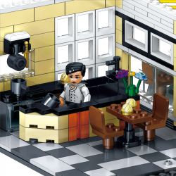 ZHEGAO QL0940 0940 non  KHÁCH SẠN VƯỜN bộ đồ chơi xếp lắp ráp ghép mô hình Creator Expert STREET VIEW Chuyên Gia Sáng Tạo 1316 khối