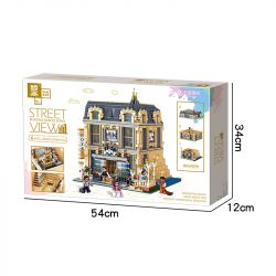 ZHEGAO QL0927 0927 non  KHÁCH SẠN CARLO bộ đồ chơi xếp lắp ráp ghép mô hình Creator Expert STREET VIEW Chuyên Gia Sáng Tạo 2099 khối