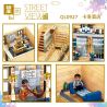 ZHEGAO QL0927 0927 non  KHÁCH SẠN CARLO bộ đồ chơi xếp lắp ráp ghép mô hình Creator Expert STREET VIEW Chuyên Gia Sáng Tạo 2099 khối