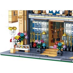 ZHEGAO QL0927 0927 non  KHÁCH SẠN CARLO bộ đồ chơi xếp lắp ráp ghép mô hình Creator Expert STREET VIEW Chuyên Gia Sáng Tạo 2099 khối