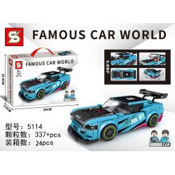 SEMBO 607329 SHENG YUAN SY 5114 non  MITSUBISHI EVO. bộ đồ chơi xếp lắp ráp ghép mô hình Racers FAMOUS CAR WORLD Đua Tốc Độ 337 khối