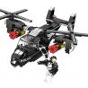 CAYI 1574 non  TRỰC THĂNG OSPREY bộ đồ chơi xếp lắp ráp ghép mô hình Swat Special Force OSPREY HELICOPTER Đặc Nhiệm 260 khối