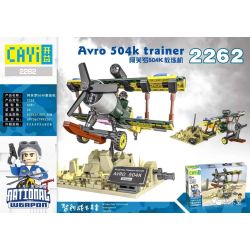 CAYI 2262 non  HUẤN LUYỆN VIÊN APHRODITE 504K bộ đồ chơi xếp lắp ráp ghép mô hình National Weapon AVRO 504K TRAINER Vũ Khí Quốc Gia 405 khối