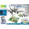 CAYI 2264 non  MÁY BAY NÉM BOM JU-87G STUKA bộ đồ chơi xếp lắp ráp ghép mô hình National Weapon JU-87G STUKA BOMBER Vũ Khí Quốc Gia 410 khối