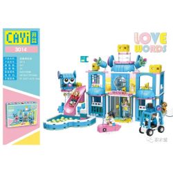 CAYI 3014 non  PHIÊU LƯU PHO MÁT bộ đồ chơi xếp lắp ráp ghép mô hình  LOVE WORD Các Bạn Gái 567 khối