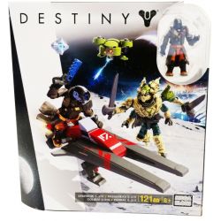 MEGA BLOKS DPJ08 non  S-31V TỐC ĐỘ CHIM SẺ bộ đồ chơi xếp lắp ráp ghép mô hình The  Ninjago Movie SPARROW S-31V Ninja Lốc Xoáy 121 khối