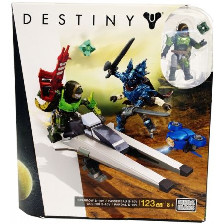 MEGA BLOKS DPJ09 non  S10-V TỐC ĐỘ CHIM SẺ bộ đồ chơi xếp lắp ráp ghép mô hình The  Ninjago Movie SPARROW S10-V Ninja Lốc Xoáy 123 khối
