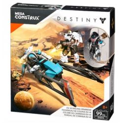 MEGA BLOKS DXD72 non  EV-41 TỐC ĐỘ CHIM SẺ bộ đồ chơi xếp lắp ráp ghép mô hình The  Ninjago Movie EV-41 RACING SPARROW Ninja Lốc Xoáy 99 khối