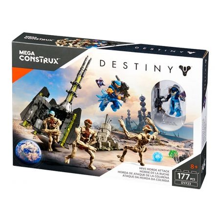 MEGA BLOKS DYF23 non  TẤN CÔNG HIVE HORDE. bộ đồ chơi xếp lắp ráp ghép mô hình The  Ninjago Movie HIVE HORDE ATTACK Ninja Lốc Xoáy 177 khối