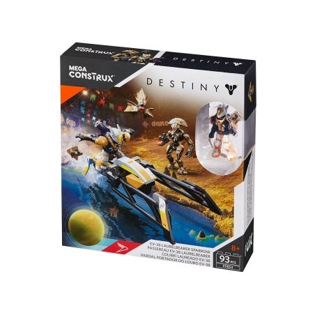 MEGA BLOKS FFB54 non  EV-38 VÒNG NGUYỆT QUẾ bộ đồ chơi xếp lắp ráp ghép mô hình The  Ninjago Movie EV-38 LAURELBEARER SPARROW Ninja Lốc Xoáy 93 khối