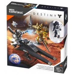 MEGA BLOKS FFB57 non  S-34 RAVENSTEEL bộ đồ chơi xếp lắp ráp ghép mô hình The  Ninjago Movie S-34 RAVENSTEEL SPARROW Ninja Lốc Xoáy 97 khối