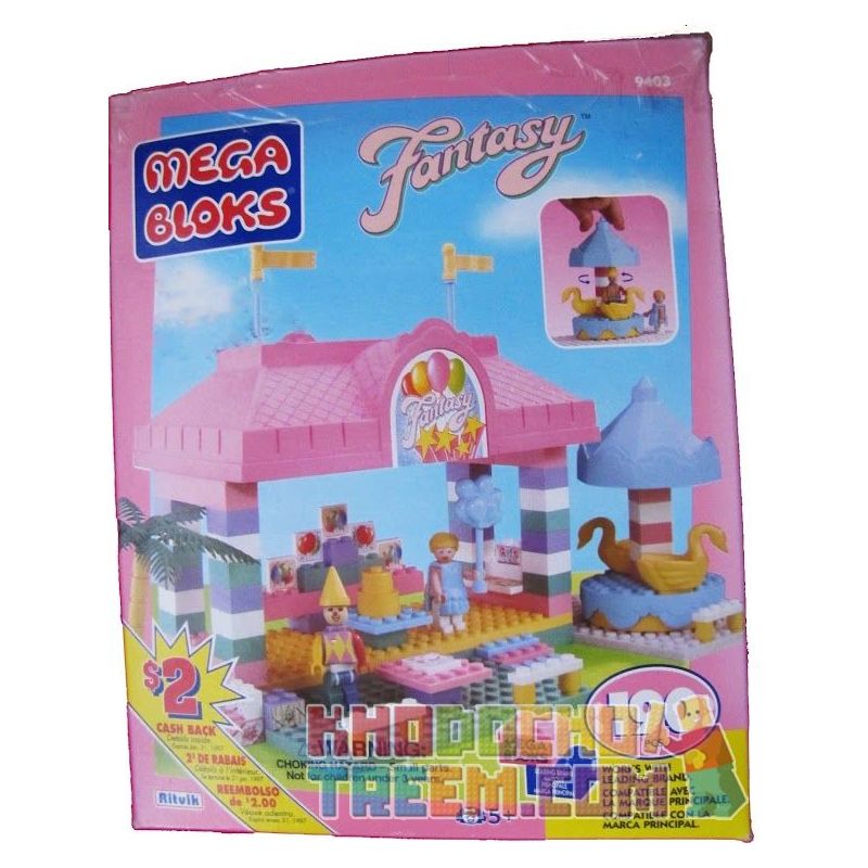 MEGA BLOKS 9403 non  TIỆC SINH NHẬT bộ đồ chơi xếp lắp ráp ghép mô hình  BIRTHDAY PARTY Các Bạn Gái 190 khối
