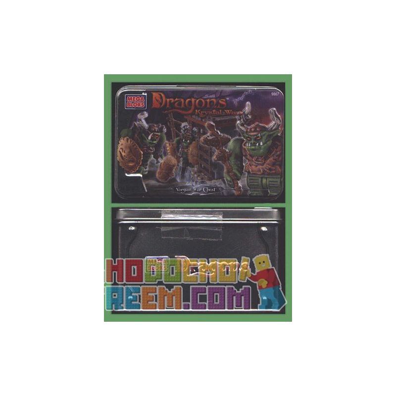 MEGA BLOKS 9867 non  HỘP CHIẾN TRANH VORGAN bộ đồ chơi xếp lắp ráp ghép mô hình VORGAN WAR CHEST 24 khối