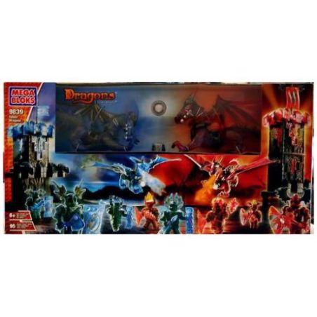 MEGA BLOKS 9839 non  TALLON. bộ đồ chơi xếp lắp ráp ghép mô hình TOWER DRAGONS 95 khối