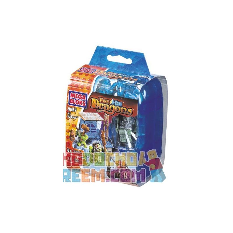 MEGA BLOKS 9857 non  TIỀN ĐỒN BĂNG bộ đồ chơi xếp lắp ráp ghép mô hình ICE OUTPOST 21 khối