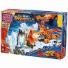 MEGA BLOKS 9887 non  PHÁO ĐÀI FLAME STORM. bộ đồ chơi xếp lắp ráp ghép mô hình FIRE STORM FORTRESS 70 khối